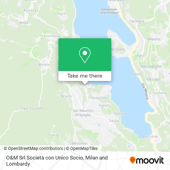 O&M Srl Società con Unico Socio map