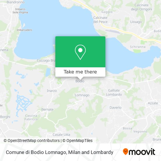 Comune di Bodio Lomnago map