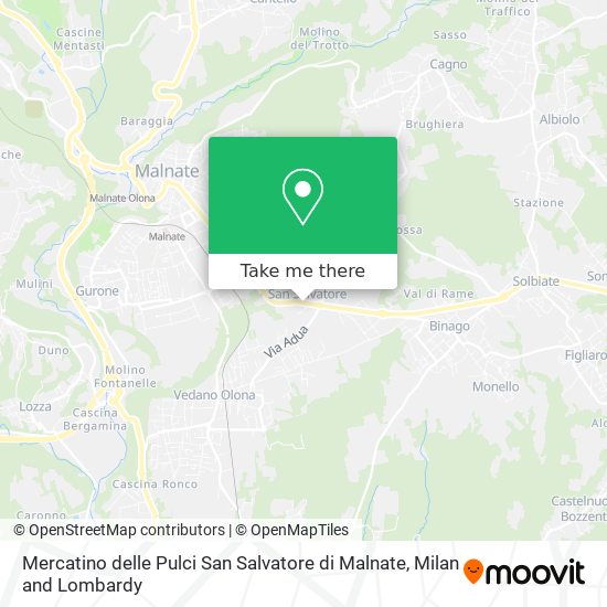 Mercatino delle Pulci San Salvatore di Malnate map