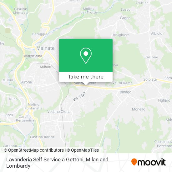Lavanderia Self Service a Gettoni map