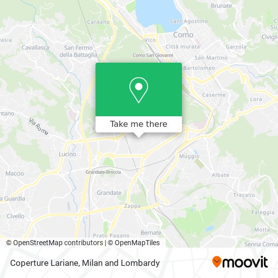 Coperture Lariane map