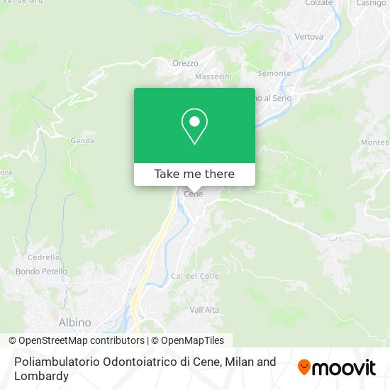 Poliambulatorio Odontoiatrico di Cene map