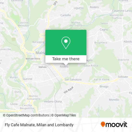 Fly Cafe Malnate map