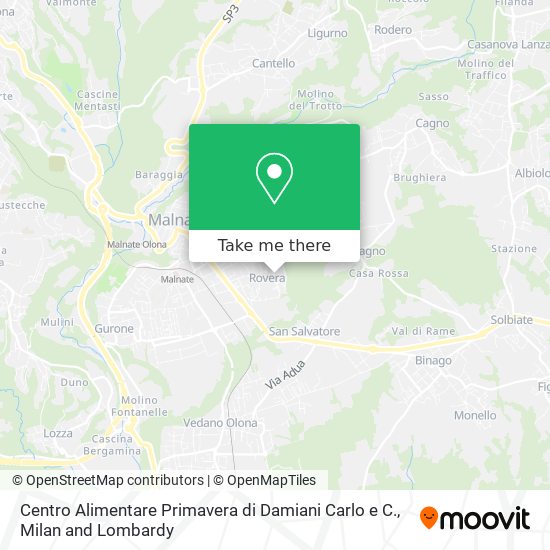 Centro Alimentare Primavera di Damiani Carlo e C. map