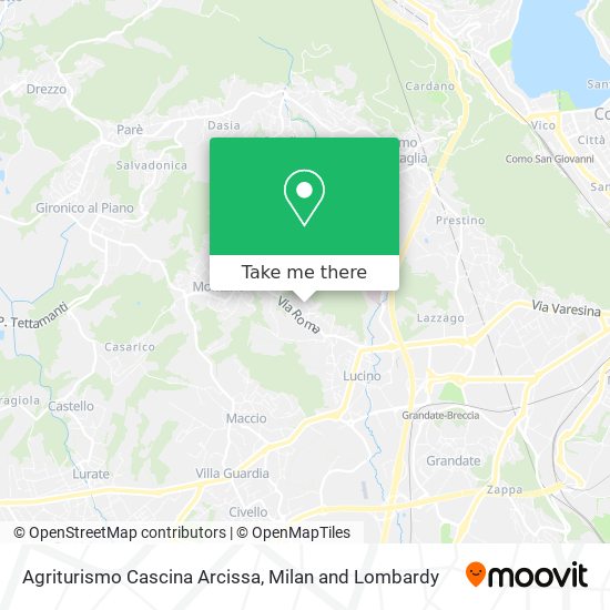 Agriturismo Cascina Arcissa map