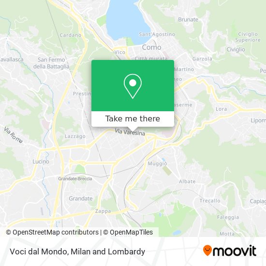 Voci dal Mondo map