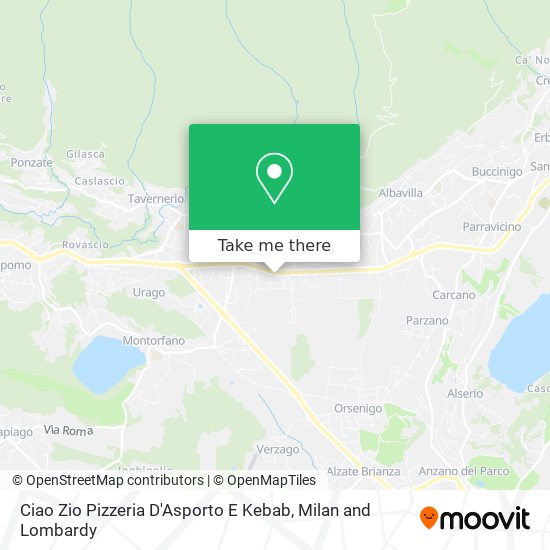 Ciao Zio Pizzeria D'Asporto E Kebab map
