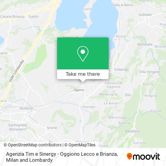 Agenzia Tim e Sinergy - Oggiono Lecco e Brianza map