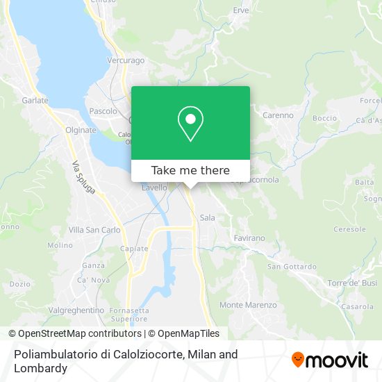 Poliambulatorio di Calolziocorte map