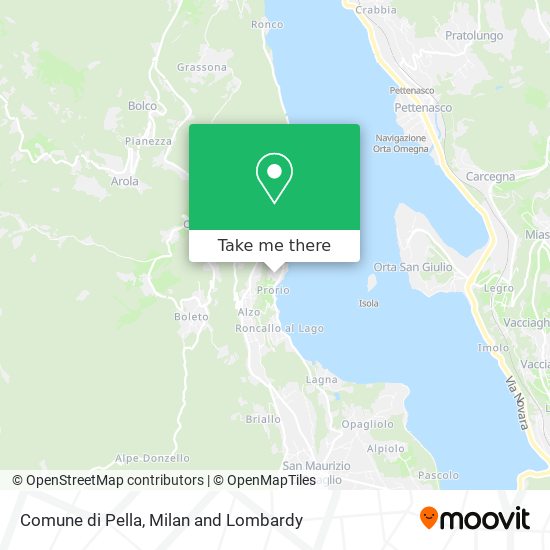Comune di Pella map