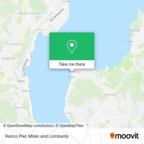 Ranco Pier map