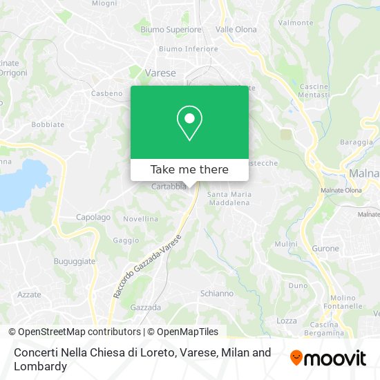 Concerti Nella Chiesa di Loreto, Varese map