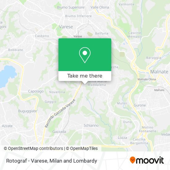 Rotograf - Varese map