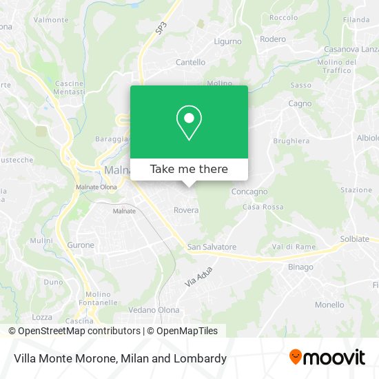 Villa Monte Morone map