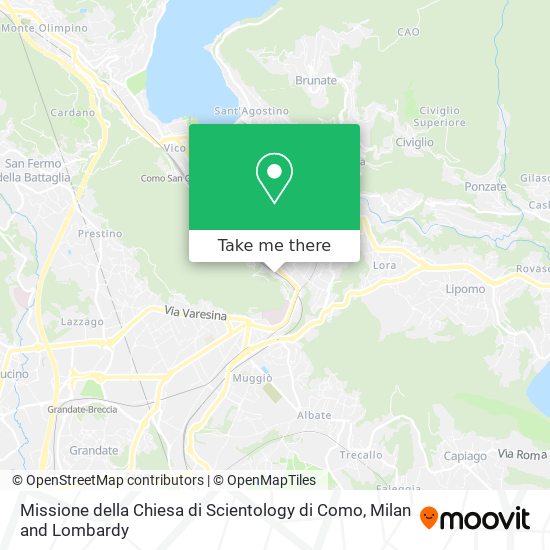 Missione della Chiesa di Scientology di Como map
