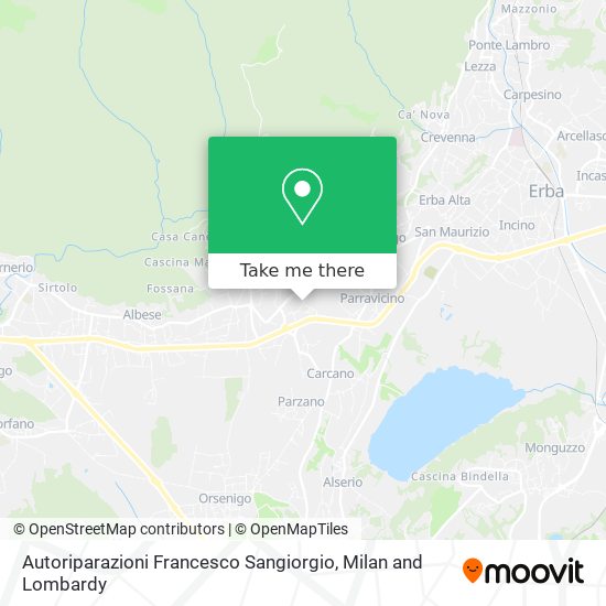 Autoriparazioni Francesco Sangiorgio map