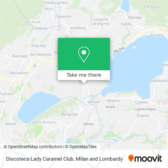 Discoteca Lady Caramel Club map