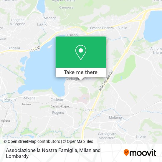 Associazione la Nostra Famiglia map