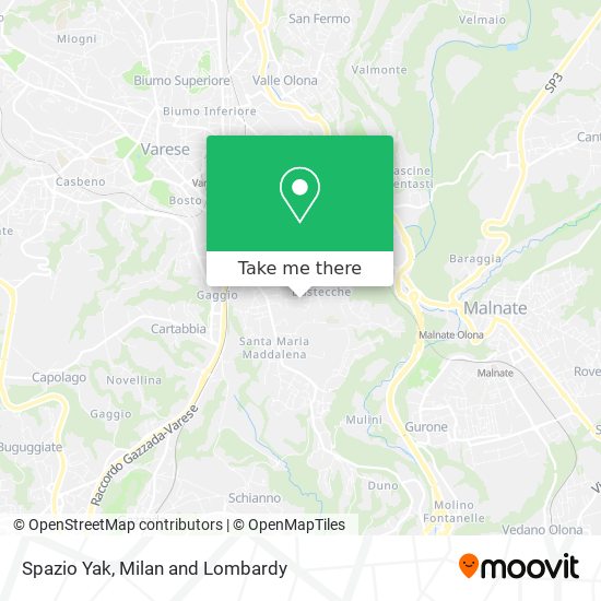 Spazio Yak map