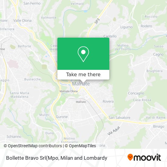 Bollette Bravo Srl map