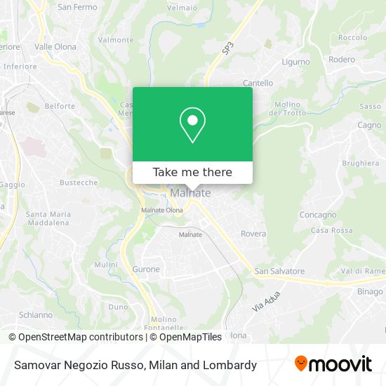Samovar Negozio Russo map