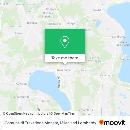 Comune di Travedona Monate map