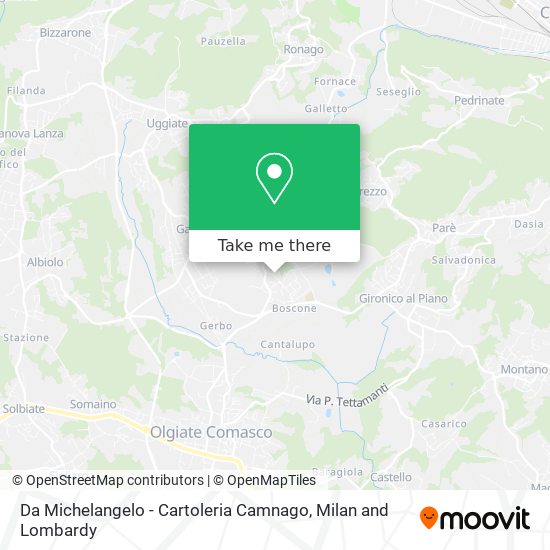 Da Michelangelo - Cartoleria Camnago map