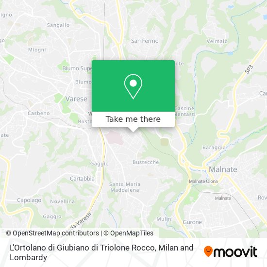 L'Ortolano di Giubiano di Triolone Rocco map