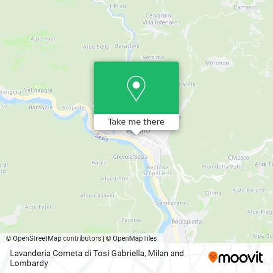 Lavanderia Cometa di Tosi Gabriella map