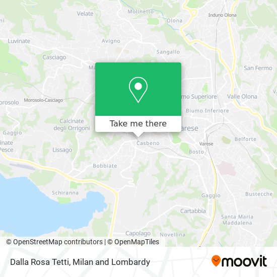Dalla Rosa Tetti map