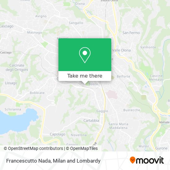 Francescutto Nada map