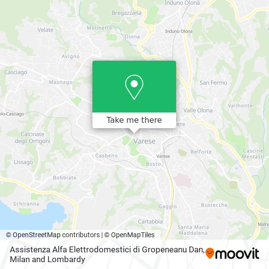Assistenza Alfa Elettrodomestici di Gropeneanu Dan map