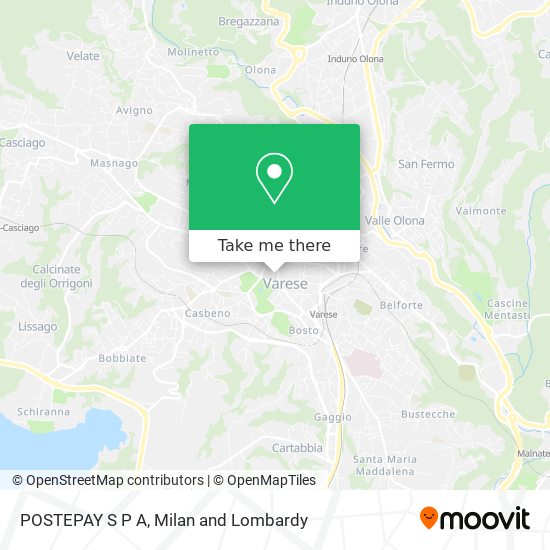 POSTEPAY S P A map