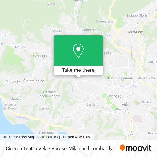 Cinema Teatro Vela - Varese map