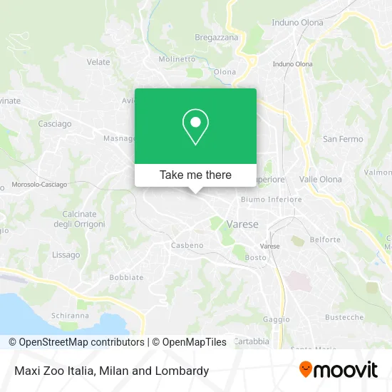 Maxi Zoo Italia map