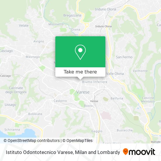 Istituto Odontotecnico Varese map