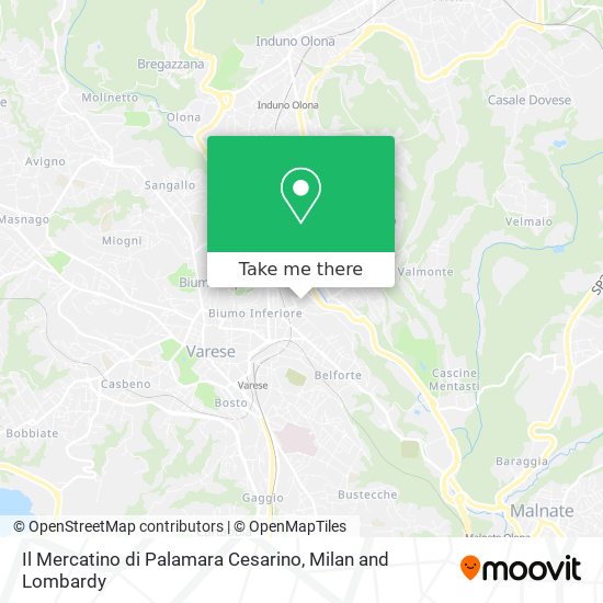 Il Mercatino di Palamara Cesarino map