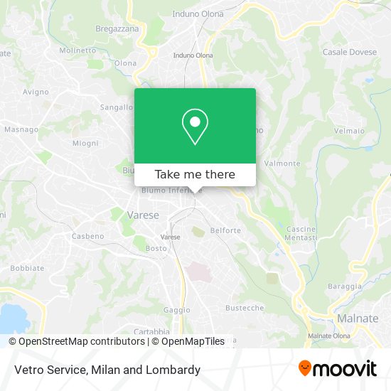 Vetro Service map