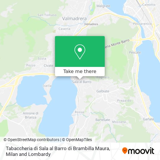 Tabaccheria di Sala al Barro di Brambilla Maura map