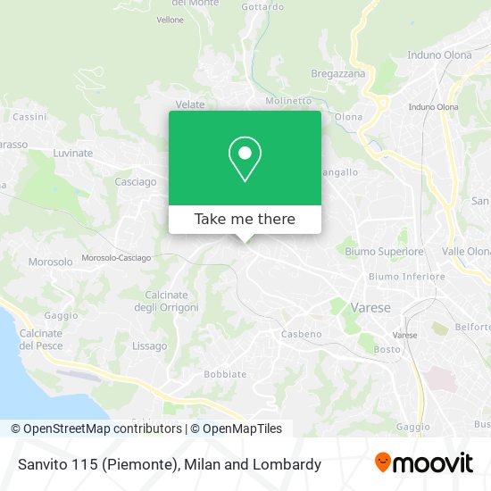 Sanvito 115 (Piemonte) map