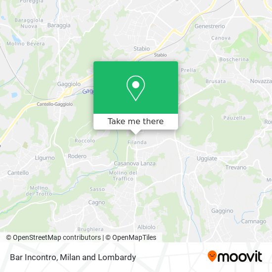 Bar Incontro map
