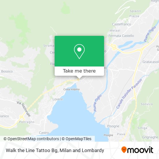 Walk the Line Tattoo Bg map