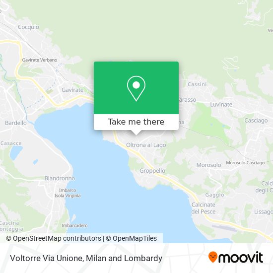 Voltorre Via Unione map