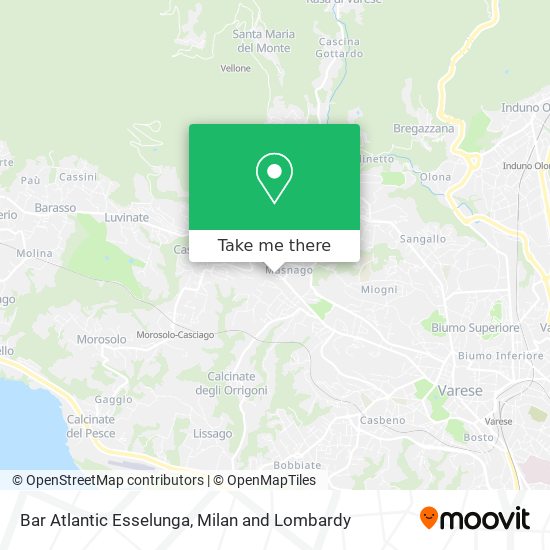 Bar Atlantic Esselunga map
