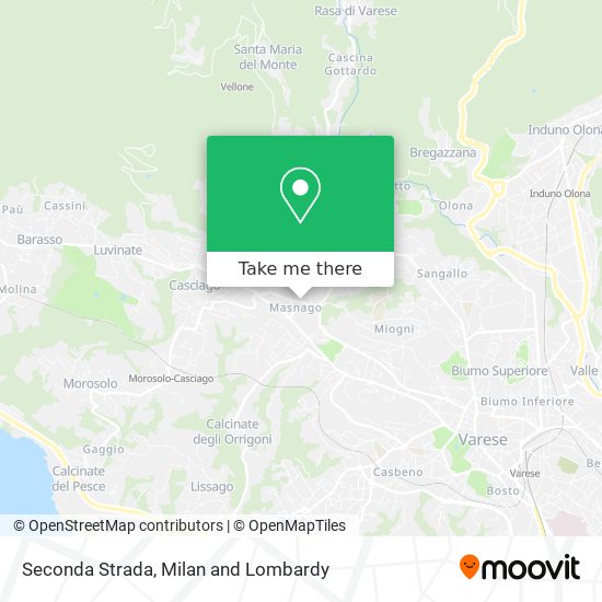 Seconda Strada map