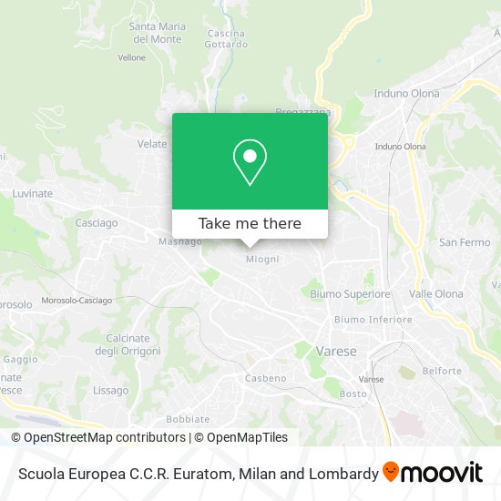 Scuola Europea C.C.R. Euratom map