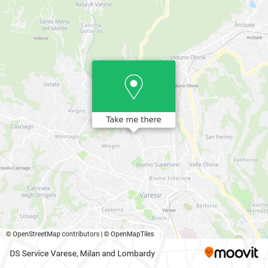DS Service Varese map