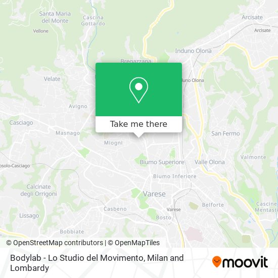 Bodylab - Lo Studio del Movimento map