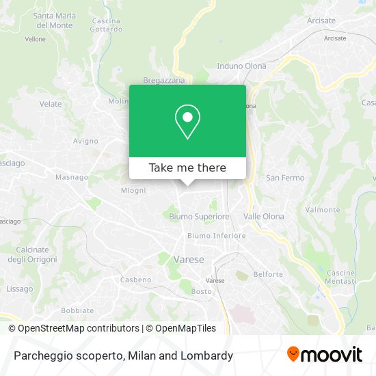 Parcheggio scoperto map