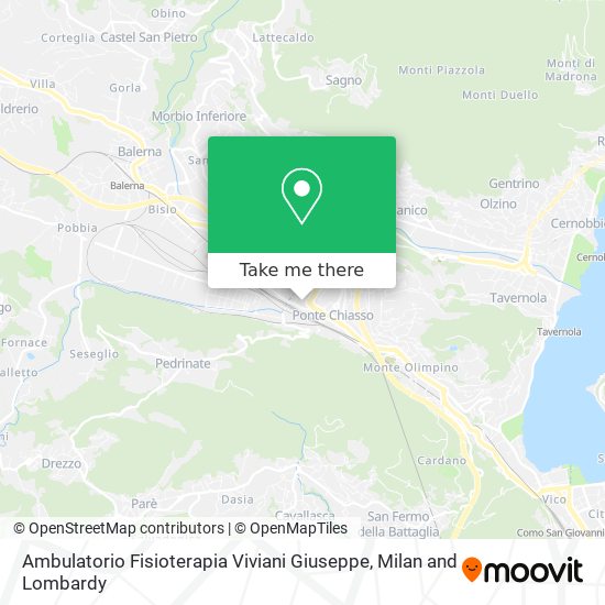 Ambulatorio Fisioterapia Viviani Giuseppe map